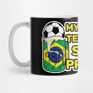 Brazil Soccer Drinking Team Mug